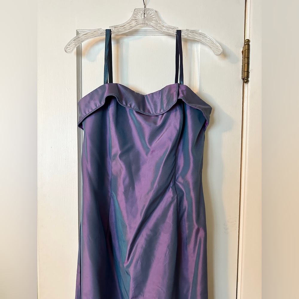 Vintage Jessica McClintock Gunne Sax Lavender Satin Dress